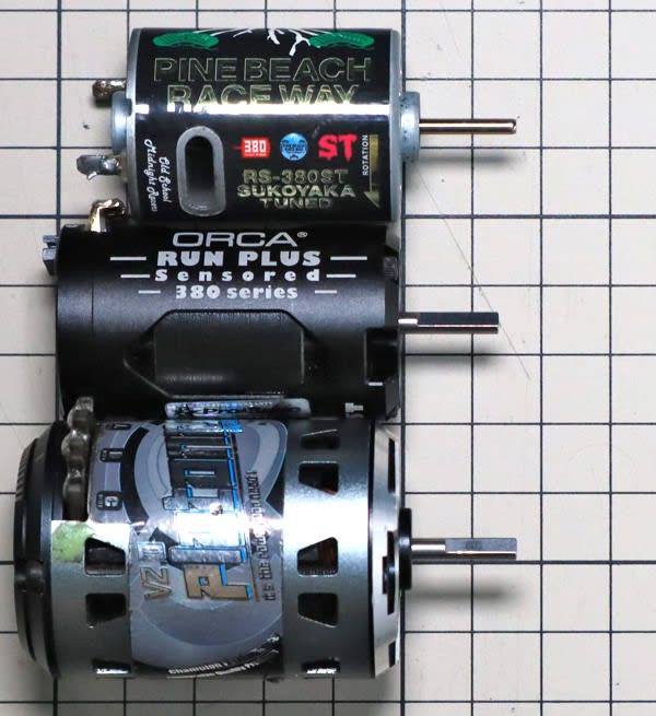 380ブラシレスモーターテスト中間まとめ - マルよトレイル