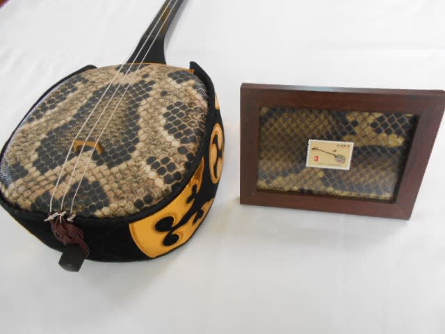沖縄三線 要皮張り替え 楽器・機材