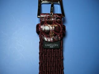 L'Aiglon レグロン コブラ レザー フランス製 カフリンクス