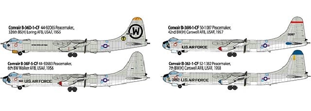 本日の到着キット（2021-32）「ローデン1/144 コンベア B-36Dピース 