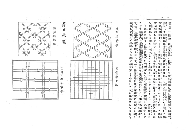 日本家屋構造・下巻・参考篇」の紹介－4・・・・「（四）障子