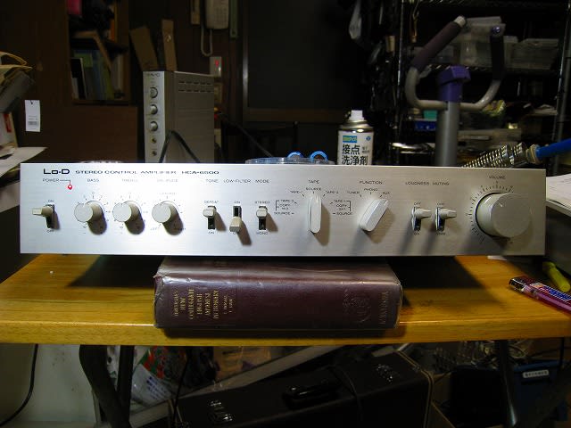 オーディオアンプの整備(その1 Lo-D HCA-6500 コントロール オーディオアンプの整備(その1 Lo-D HCA-6500 コントロール