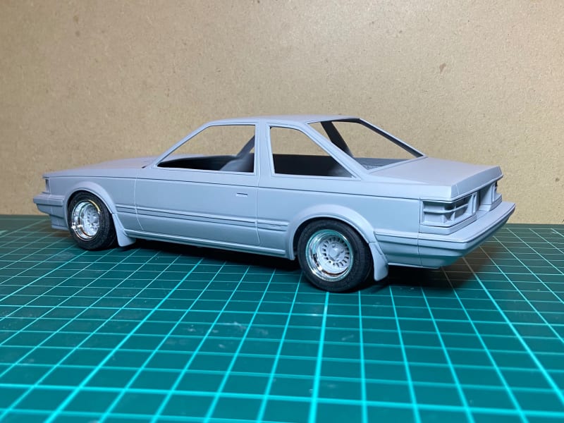 アオシマ 1/24 トヨタソアラ2800GT その９ - Dig it ちゃぶ台カーモデル製作記
