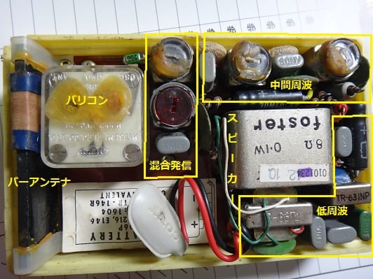 古いSONY製トランジスタラジオ TR-63の修理(1/6) - 東京里山 古いSONY製トランジスタラジオ TR-63の修理(1/6) - 東京里山