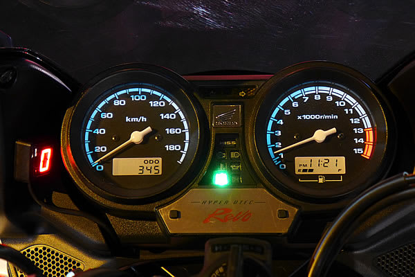 CB400SB シフトポジションインジケーター取付 - スクーター