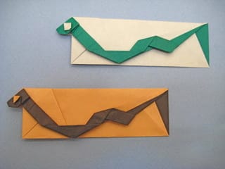 干支 へび の箸袋おりがみ4 創作折り紙の折り方