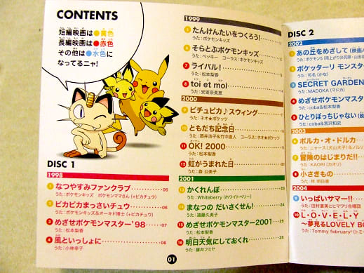 PIKACHU THE MOVIE SONG BEST 1998-2008 - 青の透明