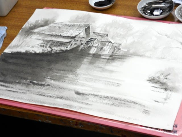 短期集中講座 現代水墨画 「篠原貴之の創作方法」② - SAKURA 短期集中講座 現代水墨画 「篠原貴之の創作方法」② - SAKURA