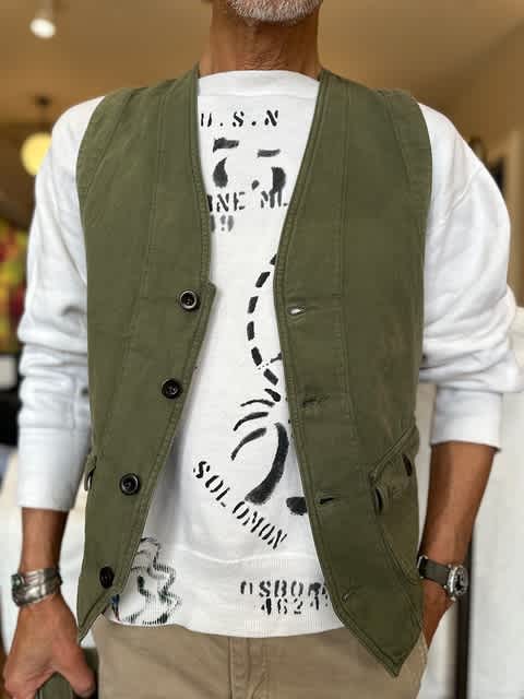 CHESAPEAKE’S コットンリネンSaint Michel Vest 今回ボーイズでも初の取り組みになりますが、長年付き合えそうな