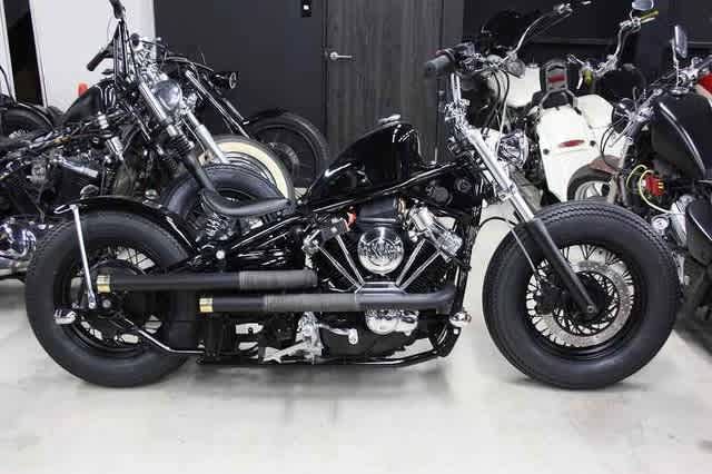 ドラッグスター400 ショットガンマフラー ブラック ドラッグ