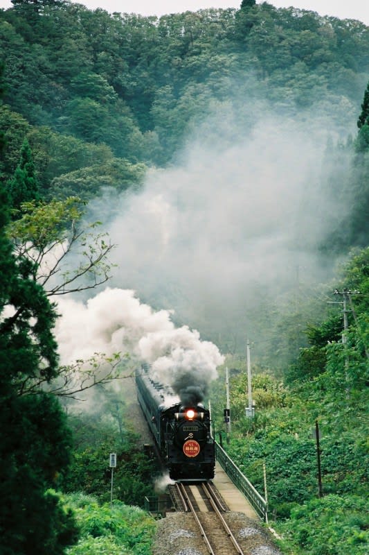 過去録~2004.10北上線D51498「SL錦秋湖号」 - 鉄道に懐かしさと 過去録~2004.10北上線D51498「SL錦秋湖号」 - 鉄道に懐かしさと