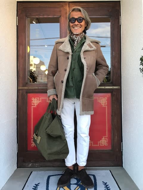 ギャルソン　ムートン風切りっぱなしコート ギャルソン ムートン風切りっぱなしコート ギャルソン ムートン