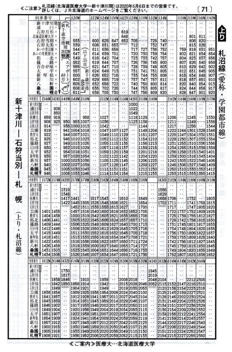 JR北海道 札沼線 学園都市線 サボ - ホビー、カルチャー