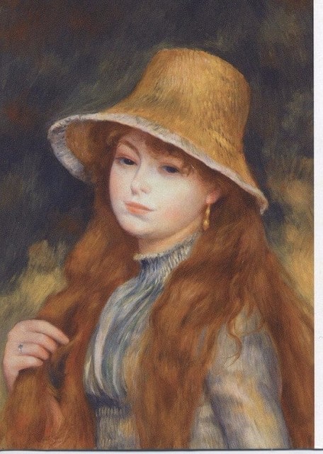 ルノアール 帽子の女 模写