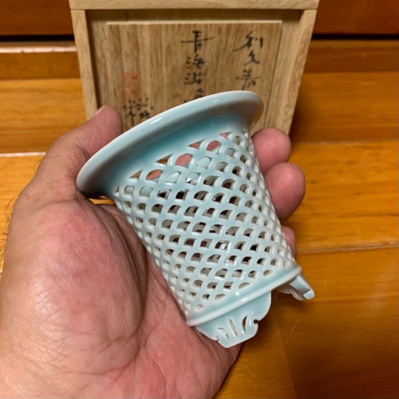 銀編み包み　青磁菓子鉢 銀編み包み 青磁菓子鉢 （3ページ目 - 九谷青窯 食器の通販 600