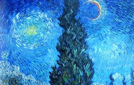 WEB限定】ゴッホ ポストカード 糸杉と星の見える道 | hmm, by