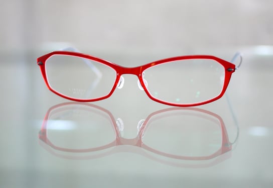 リンドバーグn.o.w 6513 メガネ 赤クリアC12/10 おまけケース付き リンドバーグn.o.w 6513 メガネ 赤クリアC12/10 おまけケース