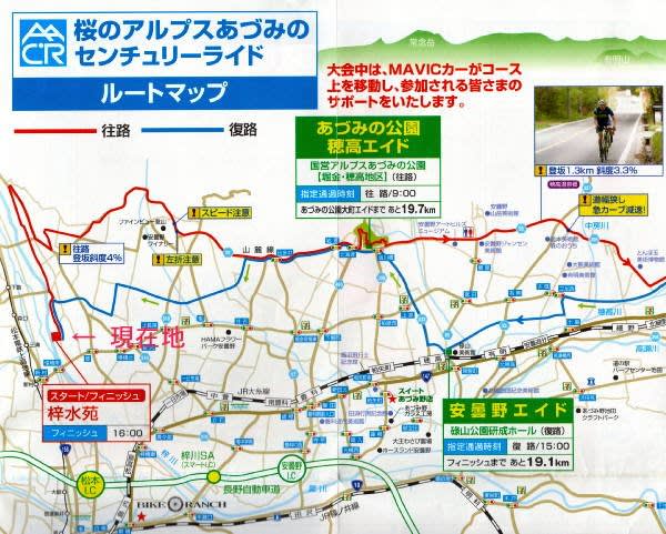 2017桜のアルプスあづみのセンチュリーライド ライド編 ４完結 安曇野エイドからゴールの梓水苑へ 大自然を堪能した150kmを完走 はじめの一歩から