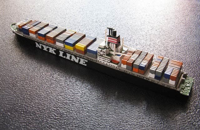 貴重】船 模型 NYK LINE コンテナ船 - agedor.ma