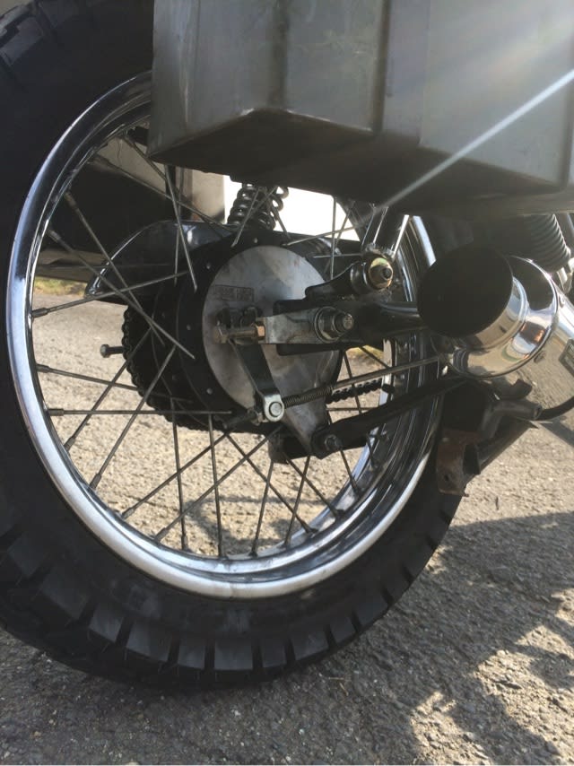 GN125 スポーク化 - 整備手帳