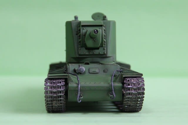 1/48 KV-2重戦車 先行量産型 ビッグターレット （RC可動）製作