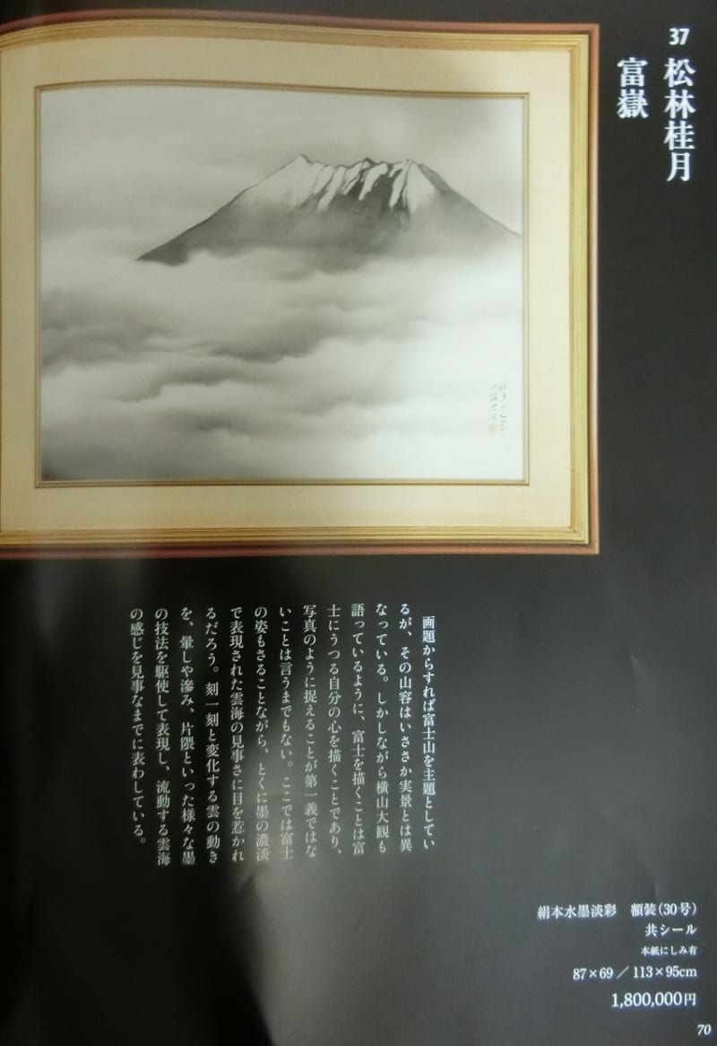 富嶽 松林桂月筆 その3 - 夜噺骨董談義