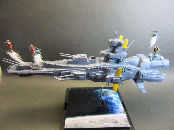 ガンプラ 旧キット 1/1200 サラミス制作開始③ ついに完成しま