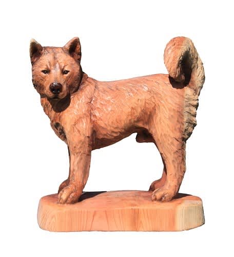 作品：日本犬 （注文品です） - CHAINSAW ART JAPAN・ケイジの