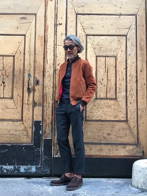 サンドスウェードは、着熟しの幅も広いので服好きの妄想には