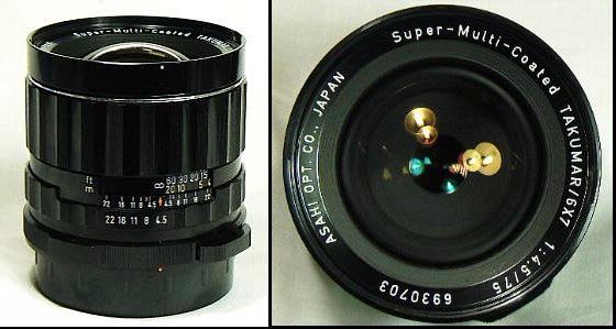 第609沼】super-multi-coated Takumar6X7 75mm F4.5 更にでかい