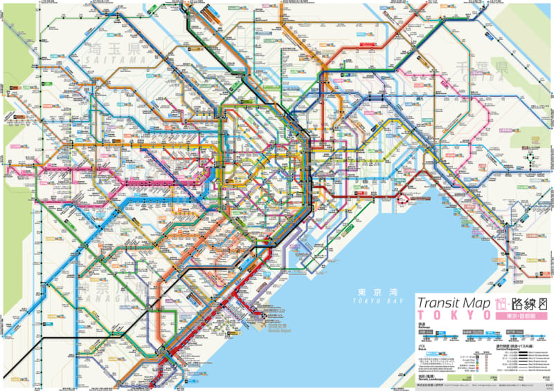 鉄道網のきめこまやかさをきめ細やかに表現したい…（超・路線図