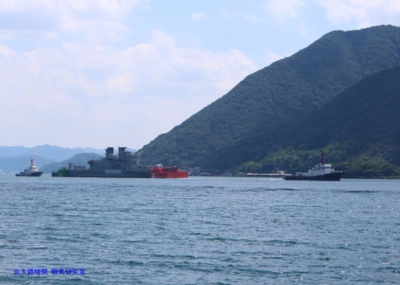 EOS-M3特報】さよなら!元護衛艦しらね/標的艦舞鶴出港とXASM-3
