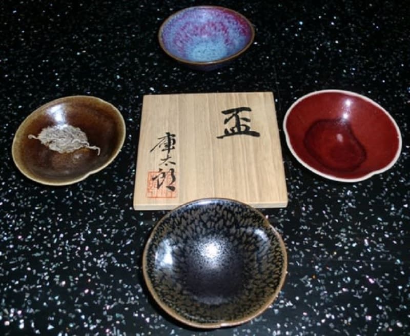 平野庫太郎作 木葉天目茶碗 - 夜噺骨董談義