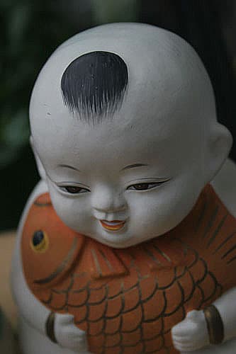 泥人形 （中国みやげ） - 晴れの日！ 曇りの日！