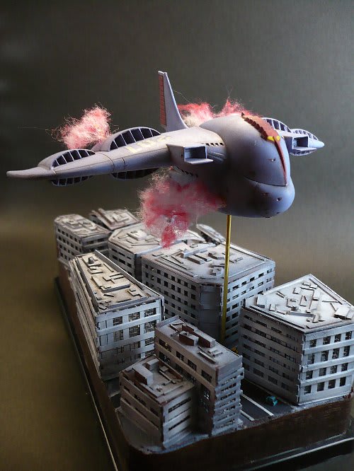 ガンプラ 旧キット 1/1200 ガウ攻撃空母製作③ ついに、ついに