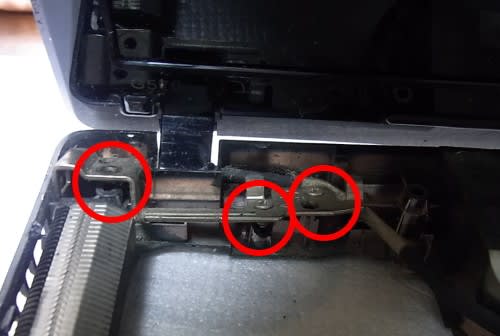 イーライフ・Lenovo G570 ヒンジの破損と動作が遅い