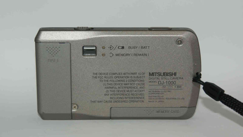 MITSUBISHI DIGITAL SITLL CAMERA DJ-1000 DS 三菱デジカメ