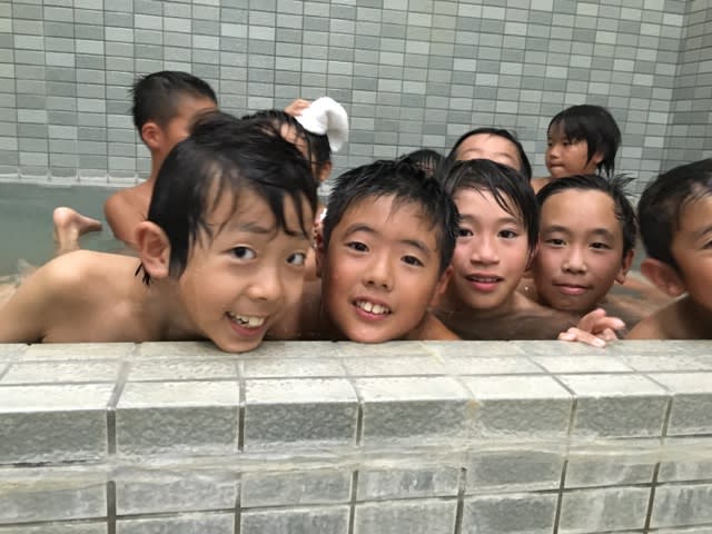 少年風呂　合宿 