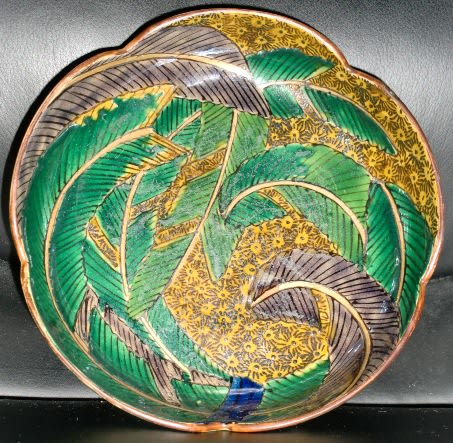 伝古九谷 青手葉図大皿 その2 - 夜噺骨董談義 伝古九谷 青手葉図大皿 その2 - 夜噺骨董談義