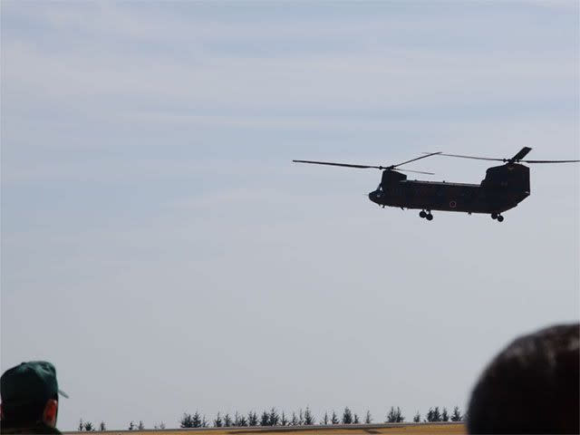 陸上自衛隊相馬原駐屯地（第12旅団） CH-47(チヌーク) 搭乗体験