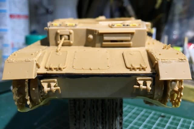 RC可動1/35 Ⅳ号戦車製作（その2）車体上部・砲塔 - Ganponブログ