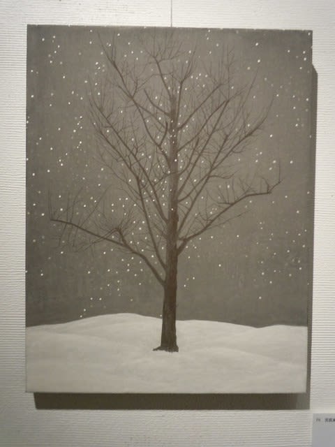 日本画 早春の朝 第7回 早春日本画競作展 - GalleryCafe 月～yue～