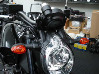 V-MAX ヘッドライト 3H45 ヤマハ 純正  バイク 部品 リム 割れ欠け無し 品薄 希少品 VMAX 車検 Genuine:22318061