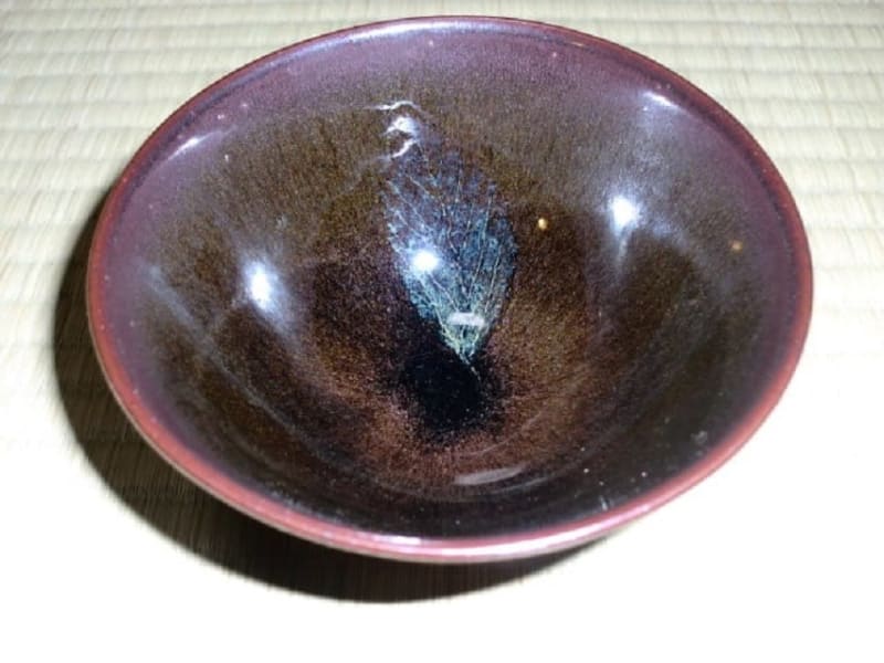 平野庫太郎作 木葉天目茶碗 - 夜噺骨董談義 平野庫太郎作 木葉天目茶碗 - 夜噺骨董談義