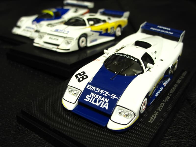 日産 エブロ 1/43 ニッサン シルビア ターボC NICHI-RA No.28