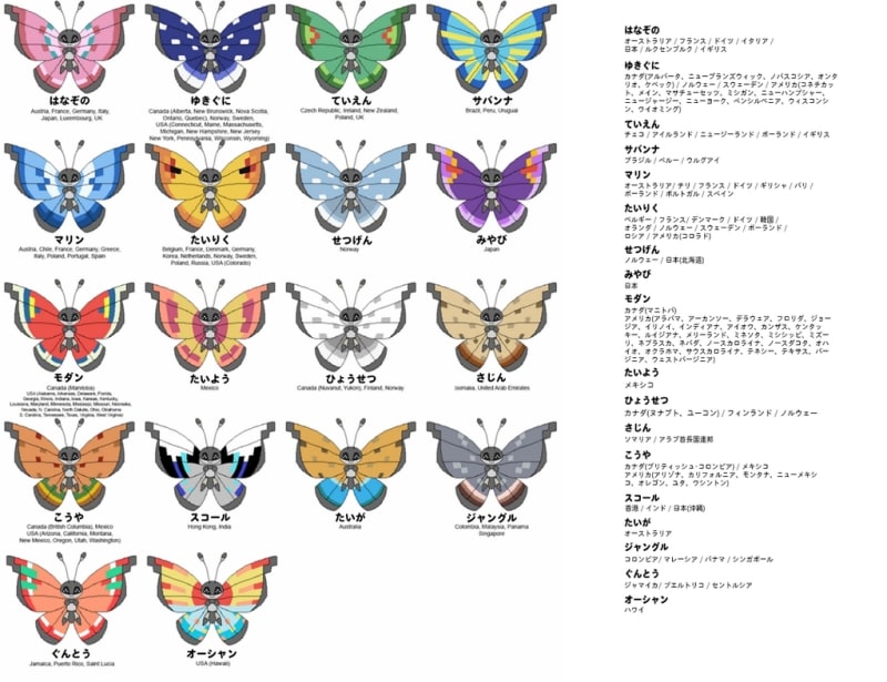 ポケモン - ポケモン サン ビビヨン全模様コンプ 配信多数有り