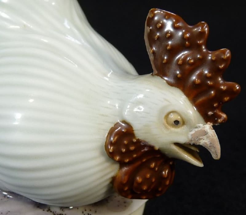 古伊万里色絵? 柿右衛門様式? 諫鼓鶏香炉 - 夜噺骨董談義