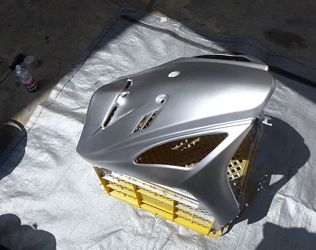 アドレスV125S(junk)車 自家塗装（シルバー） - スクーター