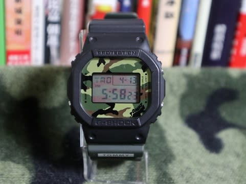 【通販 人気】 「 G-SHOCK TOMMY カモフラージュ DW-5600VT コラボ HILFIGER 時計