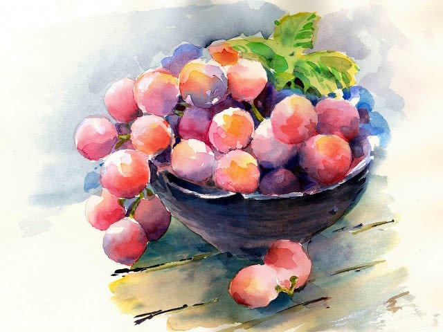 日曜画材研究 透明水彩 -静物の背景の描き方- - SAKURA Artsalon